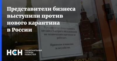 Представители бизнеса выступили против нового карантина в России