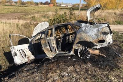 VW Polo сгорел у пьяного водителя в Чувашии