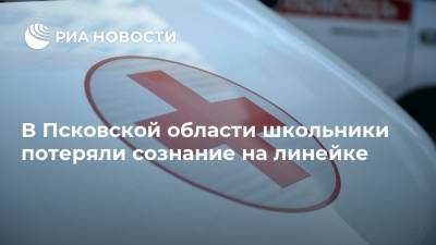 В Псковской области школьники потеряли сознание на линейке