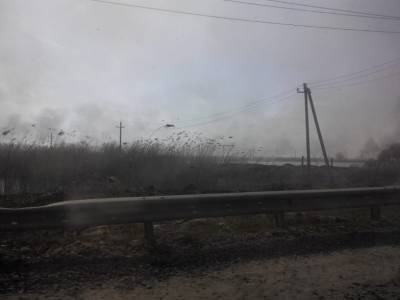 Ландшафтный пожар на южной окраине села Синявское потушили
