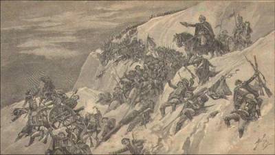 В этот день в 1799 году армия Суворова совершала переход из Глариса в Иланц через заснеженный горный перевал