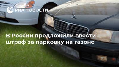 В России предложили ввести штраф за парковку на газоне