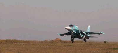 В Челябинской области молодые экипажи истребителей-бомбардировщиков Су-34 нанесли огневой удар