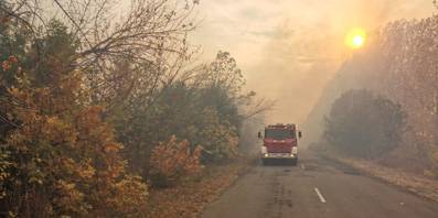 Орловцы помогают в борьбе с огнем в Воронежской области