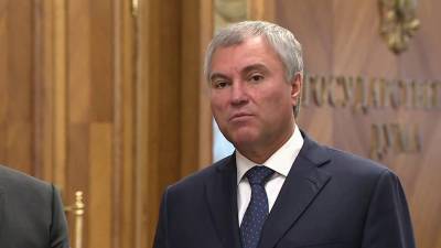 Вячеслав Володин призвал коллег по парламентскому «нормандскому формату» активизировать диалог