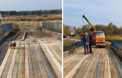 Деревенский мост отремонтировали в Тверской области