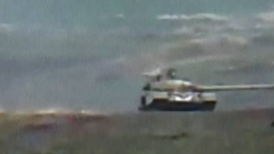 Армянские военные показали видео уничтожения танка управляемой ракетой