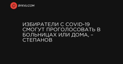 Избиратели с COVID-19 смогут проголосовать в больницах или дома, – Степанов