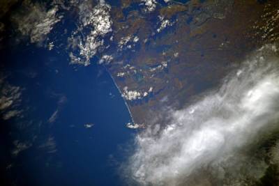Петербургский космонавт опубликовал фотографии Камчатки с МКС
