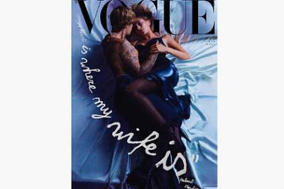 Интимное фото Бибера с женой на обложке Vogue разозлило фанатов