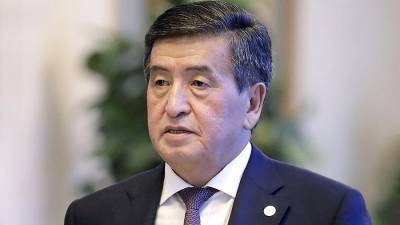 В Оше напали на президента Киргизии Жээнбекова