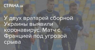 У двух вратарей сборной Украины выявили коронавирус. Матч с Францией под угрозой срыва