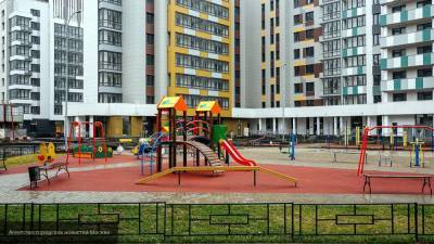 Открытие новой детской площадки состоялось в Московском районе Петербурга