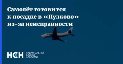 Самолёт готовится к посадке в «Пулково» из-за неисправности