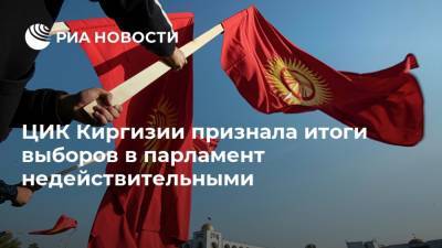 ЦИК Киргизии признала итоги выборов в парламент недействительными