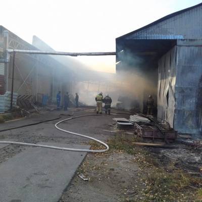 Площадь пожара на пилораме в Пензенской области увеличилась до 1000м