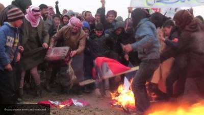 Сирийцы из провинций Идлиб и Хама протестуют против турецкой оккупации
