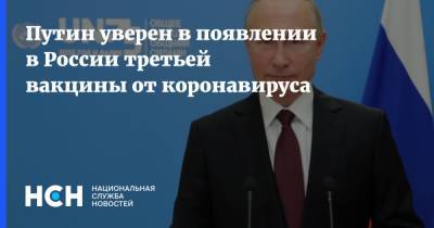 Путин уверен в появлении в России третьей вакцины от коронавируса