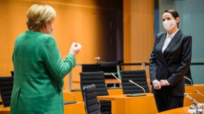 Тихановская встретилась с Меркель в Берлине