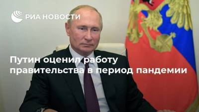 Путин оценил работу правительства в период пандемии