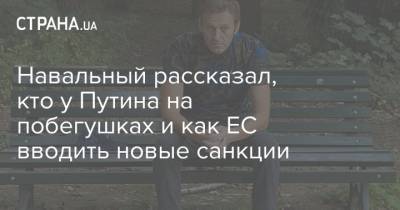 Навальный рассказал, кто у Путина на побегушках и как ЕС вводить новые санкции