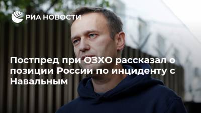 Постпред при ОЗХО рассказал о позиции России по инциденту с Навальным