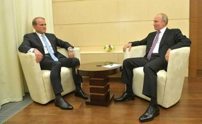 Путин во время встречи с Медведчуком заявил, что Россия готова рассмотреть отмену санкций против Украины
