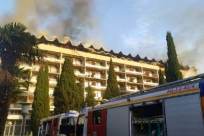 В Крыму произошел пожар в санатории "Ялта", - СМИ