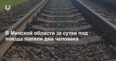 В Минской области за сутки под поезда попали два человека
