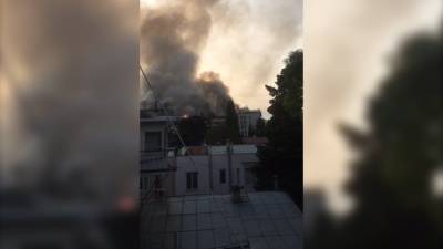 Ликвидирован пожар в санатории Минобороны в Ялте