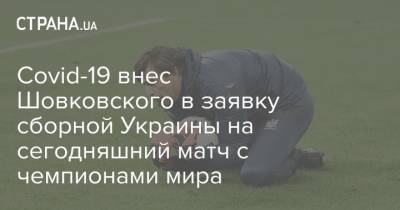 Андрей Шевченко - Андрей Лунин - Юрий Панькив - Александр Шовковский - Covid-19 внес Шовковского в заявку сборной Украины на сегодняшний матч с чемпионами мира - strana.ua - Украина - Франция