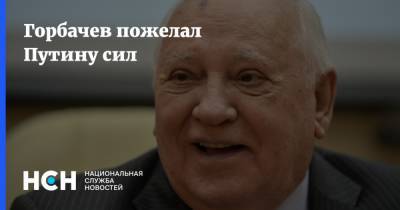 Горбачев пожелал Путину сил