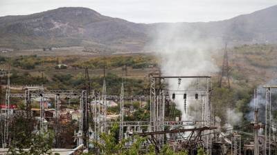 Атаку с воздуха отражают в столице Нагорного Карабаха