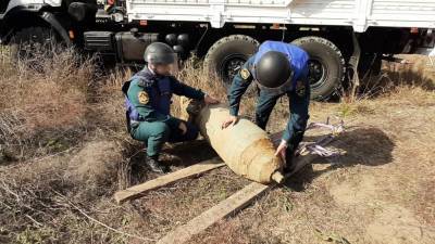 В Чечне уничтожили бомбу весом 500 кг, найденную на окраине Грозного