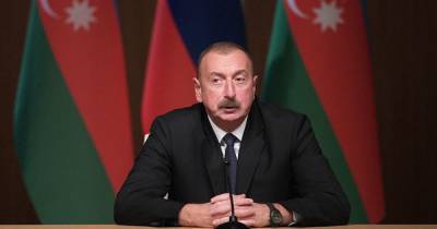 Алиев заявил, что Азербайджан не наносит ударов по территории Армении