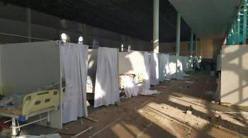 В соцсетях появились фото разрушений из-за взрыва кислородного баллона в ковидной больнице в Гулистане