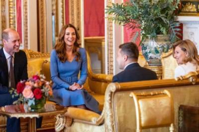 Зеленский с женой встретился в Букингемском дворце с членами королевской семьи