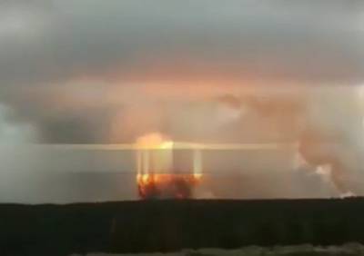 Взрывы в рязанской воинской части попали на видео