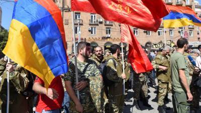 Демонстрация в поддержку Армении в Карабахском конфликте прошла в Бельгии