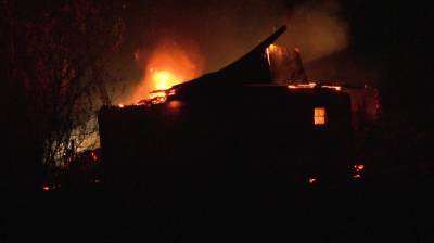 Под Воронежем ландшафтный пожар повредил жилой дом