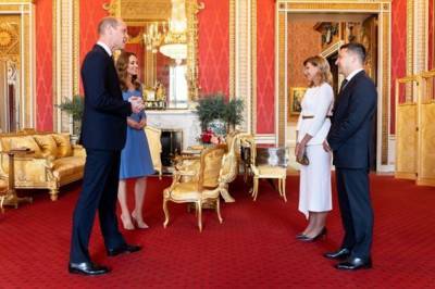 Зеленский и первая леди встретились с герцогом и герцогиней Кембриджскими