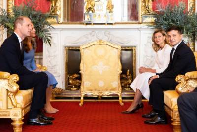 Зеленский с женой встретились с принцем Уильямом и Кейт Миддлтон: фото