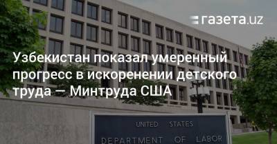 Узбекистан показал умеренный прогресс в искоренении детского труда — Минтруда США