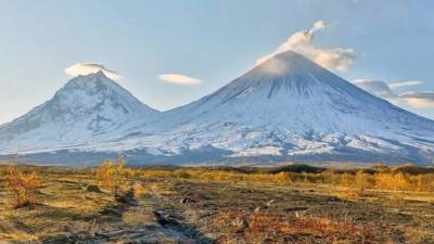 Выброс пепла зафиксирован на вулканах Ключевской и Шивелуч на Камчатке