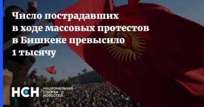 Число пострадавших в ходе массовых протестов в Бишкеке превысило 1 тысячу