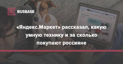 «Яндекс.Маркет» рассказал, какую умную технику и за сколько покупают россияне