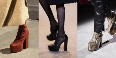 Обувь на платформе в коллекциях осень-зима 2020/2021