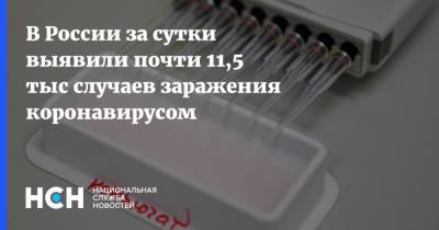 В России за сутки выявили почти 11,5 тыс случаев заражения коронавирусом