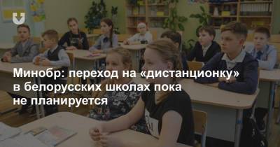 Минобр: переход на «дистанционку» в белорусских школах пока не планируется