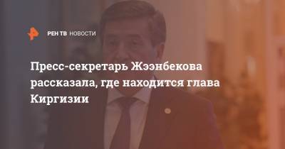 Пресс-секретарь Жээнбекова рассказала, где находится глава Киргизии